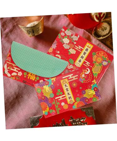 Didiseaon 24 Pcs Japanese Spring Festival Red Packet Asian Red Envelope Chinese Red Envelopes Lais See Packet See Envelopes Wedding Favors Bunny Gift Money Envelopes Rabbit Personality Paper As Shown 1x2pcs 16.8X9.8CMx2pcs - Buy Online on SooperMarket.com