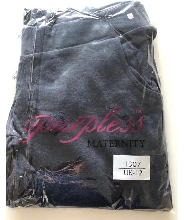 Purpless Maternity Over Bump Support Joggers - Navy Melange, Size 12 - Buy Online on SooperMarket.com