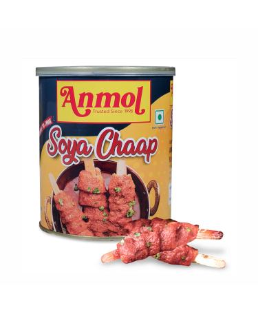 Apna Soya Chaap 850g (1.8 lb) Chunks on Sticks All Natural Vegan Non-GMO Soy Based Meat Substitute