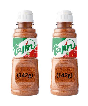 Tajin Seasoning Clasico With Lime 142g Tub (Pack of 2) Authentic Mexican Flavouring