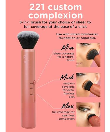 Real Techniques Custom Complexion 3-in-1 Brush | Versatile Makeup Tool - Buy Online on SooperMarket.com