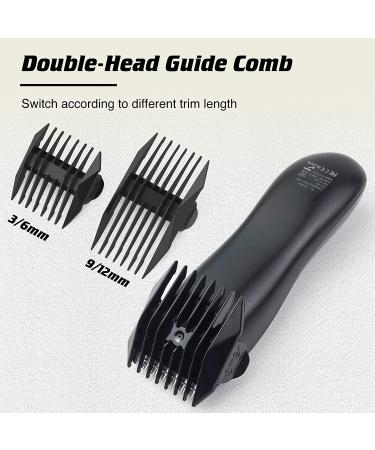 VIKICON Electric Groin Hair Trimmer and Body Groomer for Men - Waterproof Wet/Dry Hair Clippers with Replaceable Ceramic Blades - Male Hygiene Razor - Buy Online on SooperMarket.com