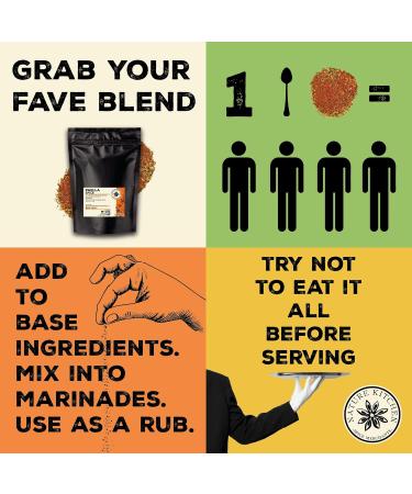 Nature Kitchen Game Rub 500g: Gluten-Free Vegan Seasoning Spices for Marinades, Sauces, Frying, Baking & Grilling - Buy Online on SooperMarket.com