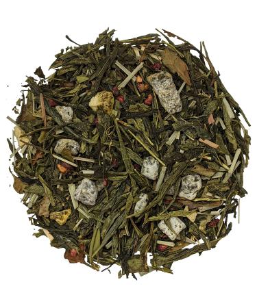 Simpli-Special Pomegranate Dragon Fruit Premium Green & White Loose Leaf Tea Blend | Hunan Province Green Tea and White Pai Mu Tan | Real Fruit Pieces and Chinese Tea | 100g in Resealable Pouch 100 g (Pack of 1)