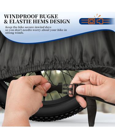 IPSXP Heavyweight Waterproof Bicycle Cover 210D Oxford UV Protected Dustproof Fits All Bike Types (208x112x76cm) - Ideal for Snow & Festivals - Buy Online on SooperMarket.com