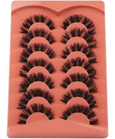 Alphonse D Curl Faux Mink Fluffy False Eyelashes | DIY Cluster Lashes | Natural Wispies | 7 Pairs Pack | Style A - Buy Online on SooperMarket.com