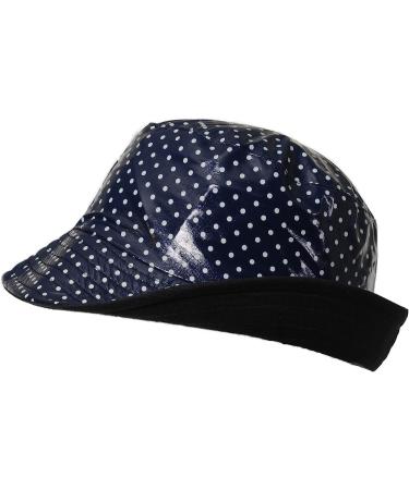 Toutacoo Waterproof Vinyl Bucket Rain Hat 03 - Blue Polka Dot - Buy Online on SooperMarket.com