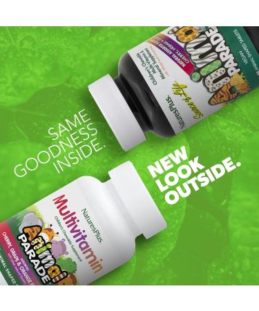 Natures Plus Animal Parade Children's Chewable Multivitamin - 90 Vegan Tablets Natural Flavors Gluten Free - Pack of 2 for Healthy Kids - International Shipping Available - Buy Online on SooperMarket.com