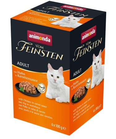 Animonda of the finest adult cat food wet food for adult cats with chicken in karotten sauce 6 x 100 g of carot sauce chicken 1 piece (6 Pack)
