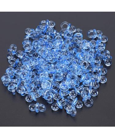 200 Baby Nipples for Baptism - Decorative Acrylic Accessories | Mini Blue Decorations for Birthday Gifts - Buy Online on SooperMarket.com