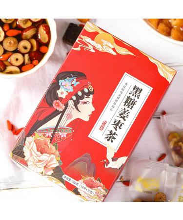 Black Sugar Ginger Jujube Tea Chinese Traditional Longan Wolfberry Healthy Tea Brown Sugar Ginger Red Dates Tea for Home Office Hotel - Buy Online on SooperMarket.com