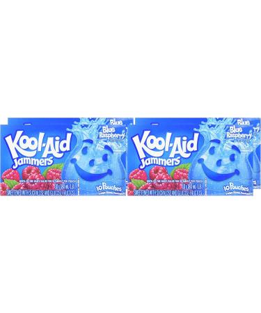 Kool-Aid Jammers Blue Raspberry Flavour 1.8L (4 Boxes of 10 Pouches) - Buy Online on SooperMarket.com