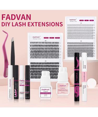 FADVAN Cluster Lash Glue Clear-10ml | Super Hold 72 Hours | Latex-Free for Sensitive Eyes - Buy Online on SooperMarket.com