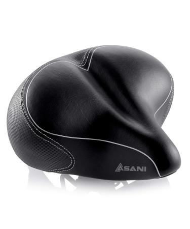 Oversized Comfort Bike Seat | Most Comfortable Replacement Bicycle Saddle for Cycling | Universal Fit for Outdoor Exercise Bikes & Indoor Spin Bikes