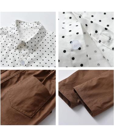 Volunboy Baby Boys Gentleman Suit 4PCS Outfit 2-3 Years | Formal Bow Tie Shirts + Suspenders Pants | Whitedots - Buy Online on SooperMarket.com