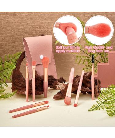 Shop Gerrii 6 Sets Travel Makeup Brush Set - Perfect Bridesmaid Gift | Synthetic Fiber Brushes for Weddings & Events - Coral Orange - Buy Online on SooperMarket.com