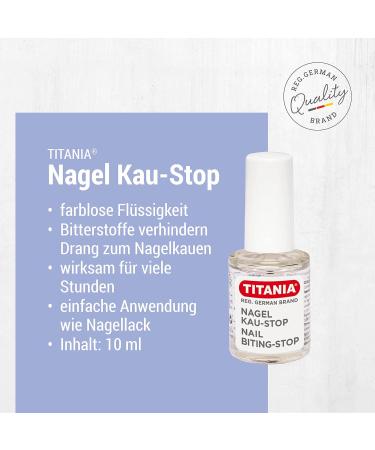 Buy Titania Nail Chewing Stop (10ml) | Anti-Nail Chewing Polish for Protection - Buy Online on SooperMarket.com