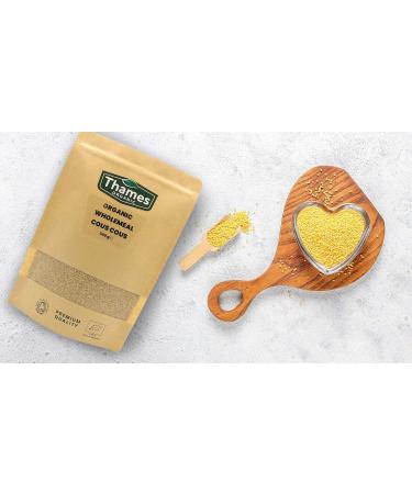 Thames Organic 1kg Wholemeal Couscous - Nutritious, Flavorful & Raw Vegan - Ideal for Salads, Stews & Side Dishes - Buy Online on SooperMarket.com