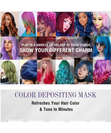 Purple Semi-Permanent Hair Dye & Color Refresh Mask - Instantly Refreshes Hair Color Tone - Buy Online on SooperMarket.com