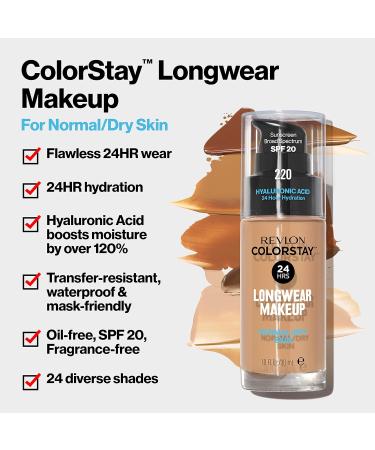 Revlon ColorStay Makeup Foundation 30ml - Nude | Normal/Dry Skin - Buy Online on SooperMarket.com