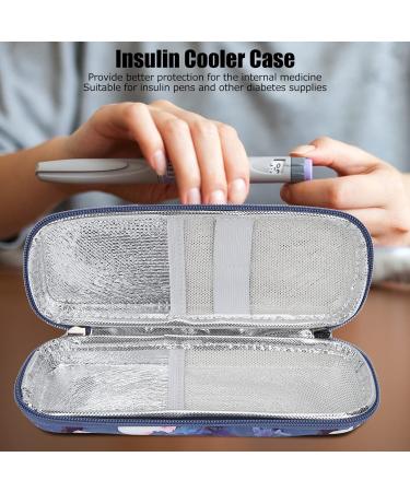 Pwshymi Insulin Cooler Travel Case - Begonia Flower | Easy Open, Good Capacity, Zipper Closure Insulin Cooling Carrying Case for Travel Use - Buy Online on SooperMarket.com