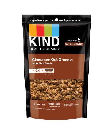 KIND Healthy Grains Clusters Cinnamon Oat with Flax Seeds Gluten Free 11 Ounce (Pack of 6)