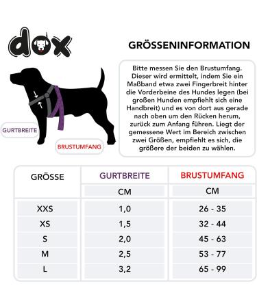 Buy DDOXX Nylon Step-In Dog Harness - Adjustable Purple Puppy Harness | All Sizes Available | Size S (45-63 cm) - International Shipping - Buy Online on SooperMarket.com