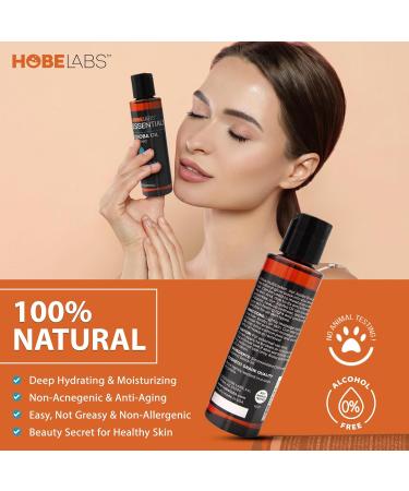 Shop Hobe Labs 100% Pure Jojoba Oil - 4 oz | Naturally Moisturizing Oil for Skin & Hair - International Shipping Available - Buy Online on SooperMarket.com