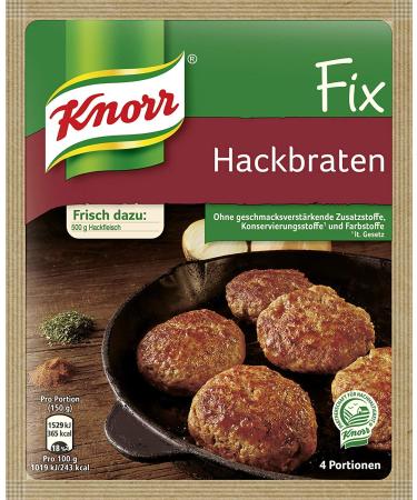 Knorr Fix meatloaf (Hackbraten) (Pack of 4) Spicy 5.29 Ounce (Pack of 4)