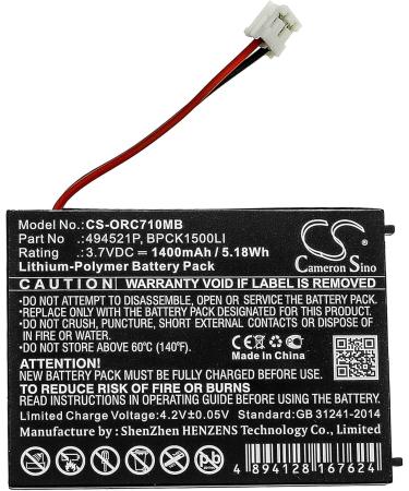 PRUVA Battery for Oricom SC701 SC705 Secure SC705 SC710 - 1400mAh | Fast International Shipping - Buy Online on SooperMarket.com