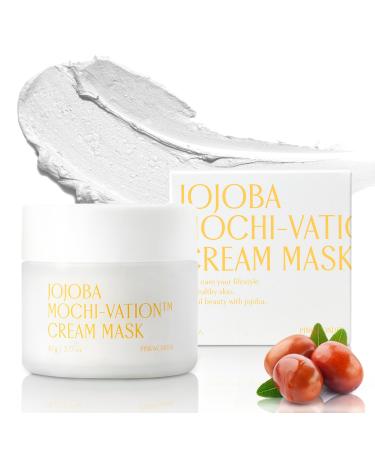 Jojoba Mochi-Vation Cream Mask 3.17oz (90g) Jojoba Oil and Korean Rice Extract Wash-Off Face Mask Hydrating and Luminious Skin Korean Skincare