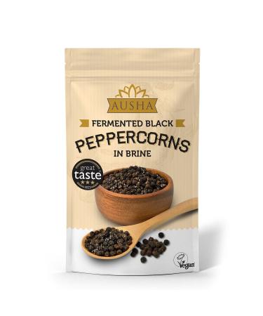 Ausha Fermented Black Peppercorns Whole 200g - Organic - Cooking - 3 Star Winner Great Taste Award 2022