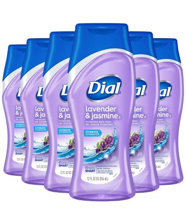 Dial Body Wash Lavender & Jasmine 12 Ounce (Pack of 6)