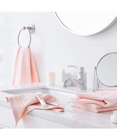 Amazon Basics 12-Pack Washcloths in Carnation Blush - Cosmetic Friendly - Buy Online on SooperMarket.com