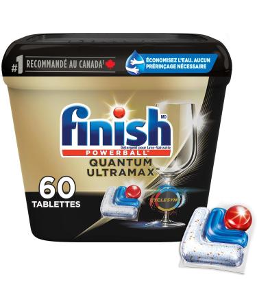 Finish Quantum UltraMAX Automatic Dishwasher Detergent Fresh 60 Tabs - Removes burnt-on stains & 24 h dried-on stains no pre-rinse needed - Buy Online on SooperMarket.com