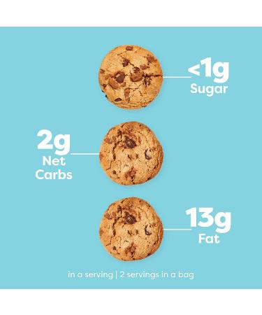 Kiss My Keto Chocolate Chip Cookies - Low Carb Keto Snack 2.25 oz (64g) - Buy Online on SooperMarket.com