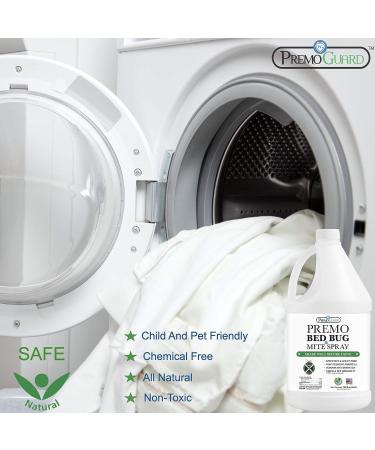 Premo Guard 128 oz Bed Bug & Mite Killer Spray | Fast Acting Treatment | Stain & Scent Free | Child & Pet Safe | Extended Protection | Natural Non-Toxic Formula - Buy Online on SooperMarket.com