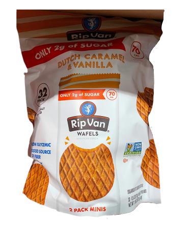 RIP VAN Van Wafels Low Sugar Stroopwaffel, 19.2 Oz (1.21 Lbs)