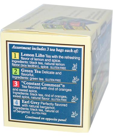 Six Assorted Tea Variety Pack - 18 Bags | Premium Flavor Selection - Buy Online on SooperMarket.com