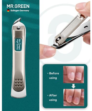 MR.GREEN 8-in-1 Professional Manicure Set - Stainless Steel Pedicure Kit for Nail Care - Portable Grooming Tools in Green - 8 Pieces - Buy Online on SooperMarket.com
