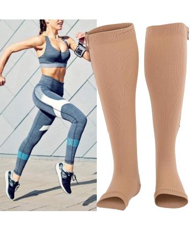Zipper Compression Socks | Anggrek 1 Elastic Sports Socks with Anti-Slip Foot Protection (L/XL) - International Shipping Available - Buy Online on SooperMarket.com
