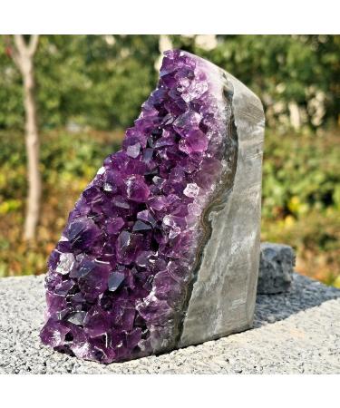 Natural Amethyst geode Quartz Cluster Crystal Specimen Reiki Stone kaixun (Size : 400g) - Buy Online on SooperMarket.com