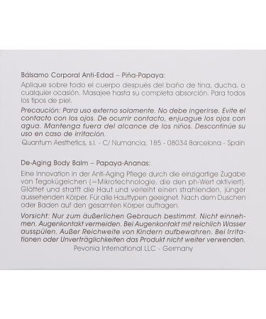 Pevonia De-Aging Body Balm Papaya-Pineapple 5 oz - Hydrating Anti-Aging Body Lotion - Buy Online on SooperMarket.com