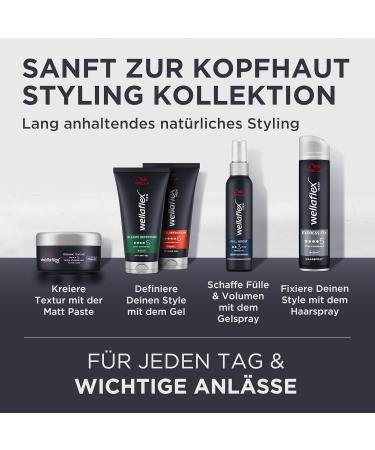 Wellaflex Men Power Definition Gel - Ultimate Vegan Styling Hair Gel | 150ml | Dermatologically Tested & Silicone-Free - Buy Online on SooperMarket.com