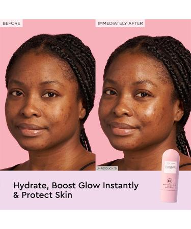 Watermelon Glow Niacinamide Sunscreen SPF 50 - Hydrating Broad Spectrum Sunscreen with Hyaluronic Acid & Aloe Vera (50ml) - Buy Online on SooperMarket.com