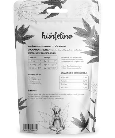 Hemp Powder for Dogs 100g - Natural Calming & Relaxation for Anxiety - 100% Natural Made in Austria - Buy Online on SooperMarket.com