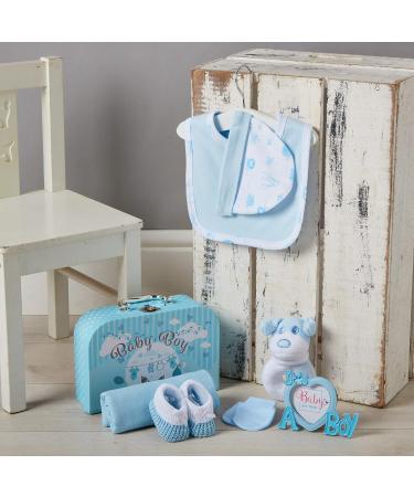 Baby Box Shop New Baby Boy Gifts - 7 Baby Shower Gift Set for Newborn Boys - Buy Online on SooperMarket.com