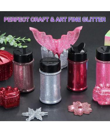 HTVRONT Silver Fine Glitter - 50g/1.76oz Extra Fine Glitter for Crafts, Resin, Nails, Tumblers, Ornaments & More - Portable Shaker Jar - Buy Online on SooperMarket.com