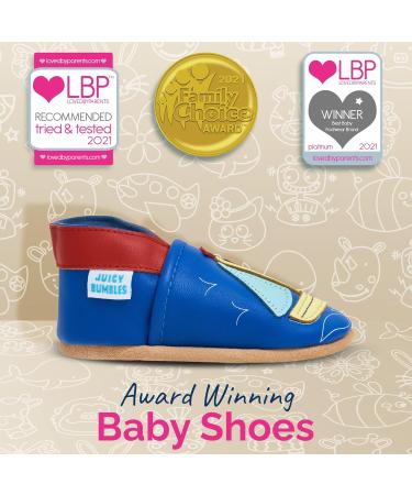 Sailing Boat Baby Shoes | Soft Sole Leather Toddler Shoes for Baby Boy or Girl (0-6 Months) - Buy Online on SooperMarket.com