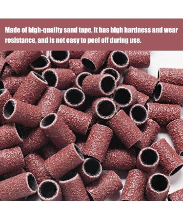 DHWEKU Nail Cutter Accessory Set Professional Manicure Pedicure Cutter Bits & Abrasive Sleeve Set for Nail Art 200 Pieces Sanding Sleeves with Nail Drill 180T/240 Nail Art Sanding - Buy Online on SooperMarket.com